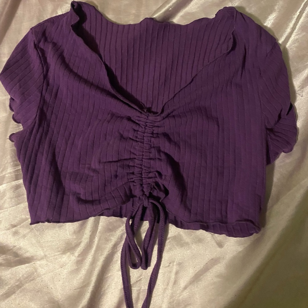 Purple crop top